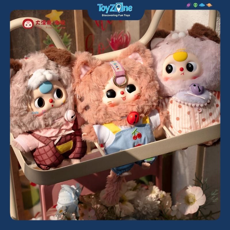 Mô hình Blind box Móc khóa Gấu bông BABY THREE Kitten Wardrobe ( Tủ Quần Áo Mèo Con ) CUREPLANETA