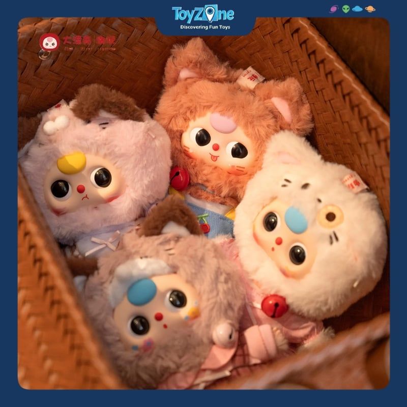 Mô hình Blind box Móc khóa Gấu bông BABY THREE Kitten Wardrobe ( Tủ Quần Áo Mèo Con ) BABY THREE