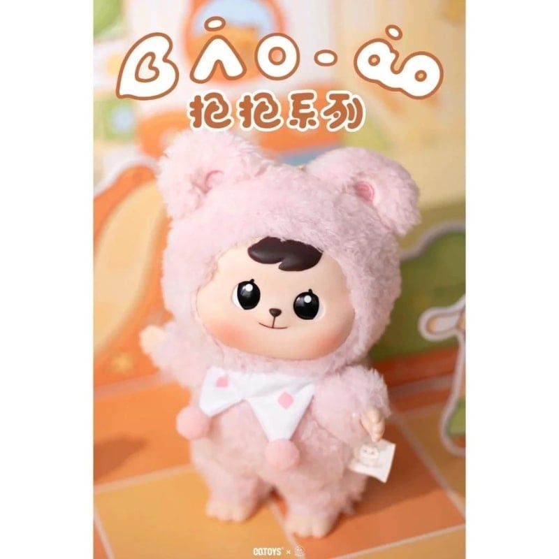 Mô hình Blind box Móc khóa Gấu bông Bao-ao Cuddle Bear ( Chú Gấu Ấm Áp ) CQTOYS