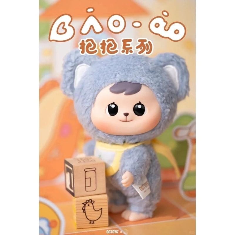 Mô hình Blind box Móc khóa Gấu bông Bao-ao Cuddle Bear ( Chú Gấu Ấm Áp ) CQTOYS
