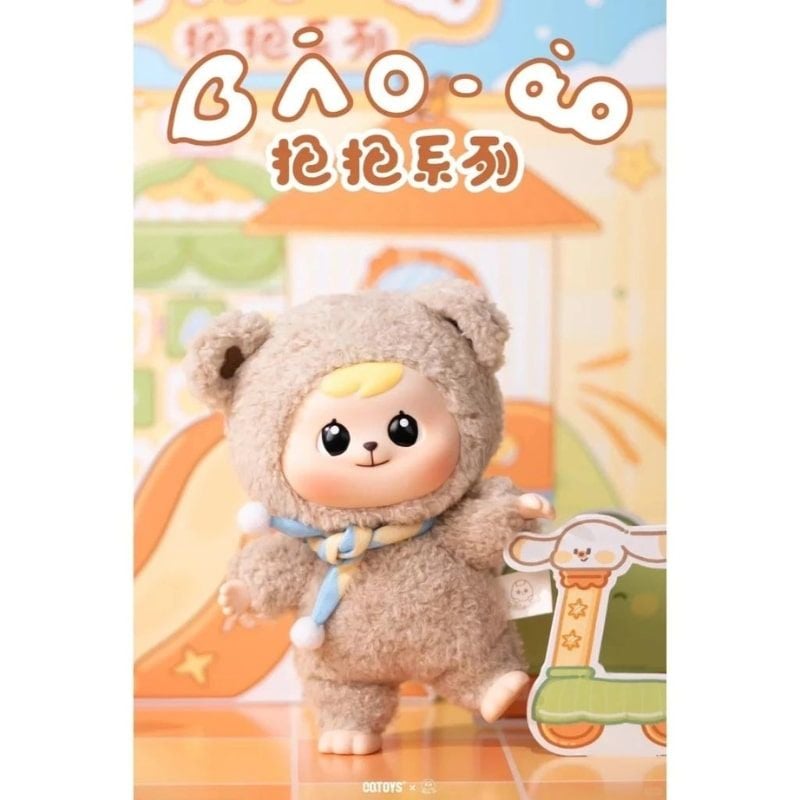 Mô hình Blind box Móc khóa Gấu bông Bao-ao Cuddle Bear ( Chú Gấu Ấm Áp ) CQTOYS
