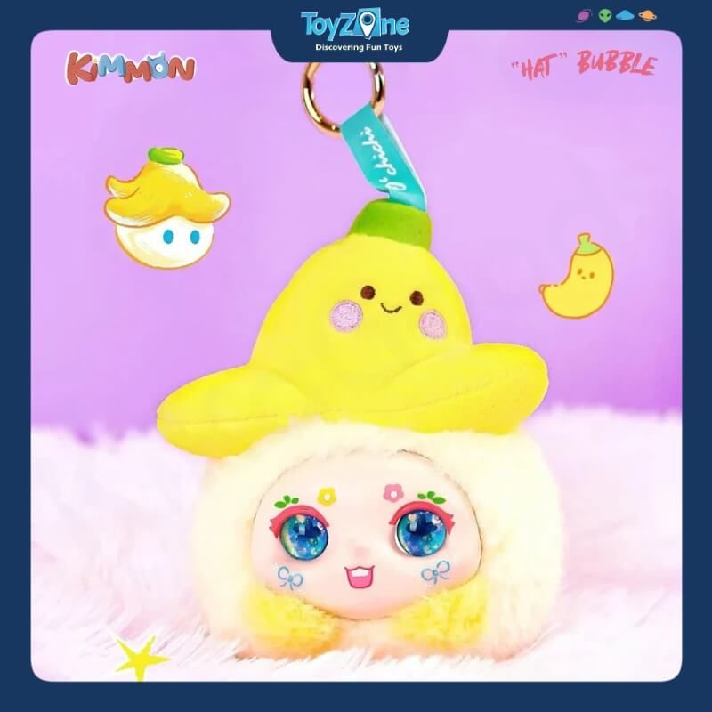 Mô hình Blind box Móc khóa Gấu bông Kimmon Hat Bubble NAYANAYA
