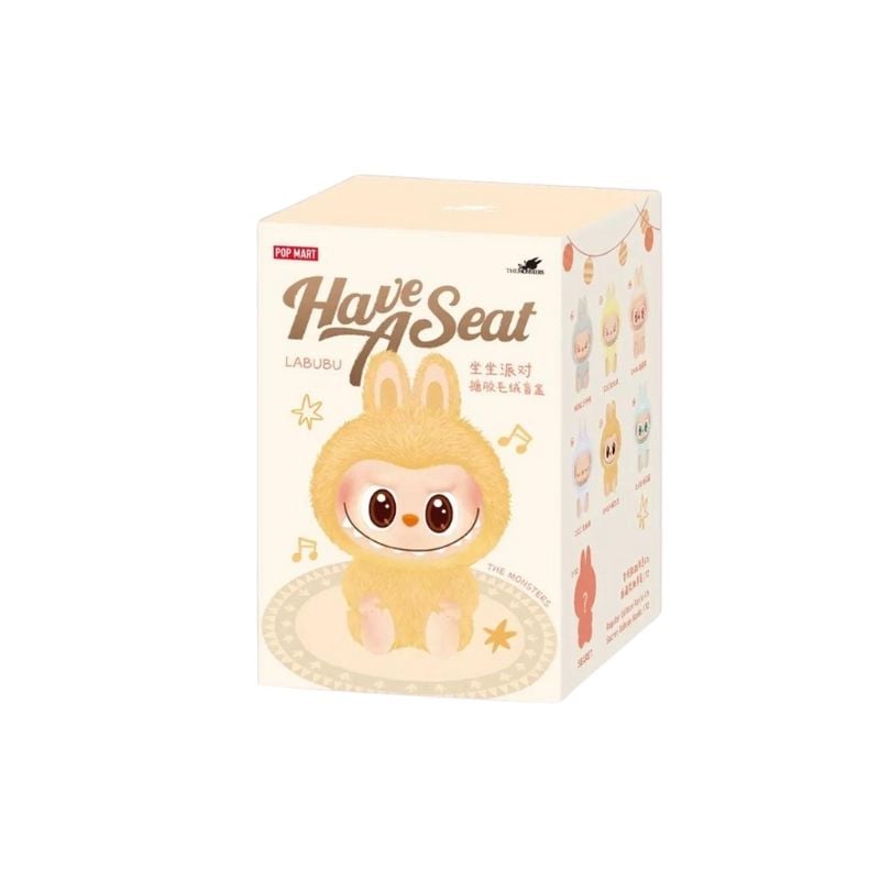 Mô hình Blind box Móc khoá Gấu bông Labubu V2 Have A Seat POP MART