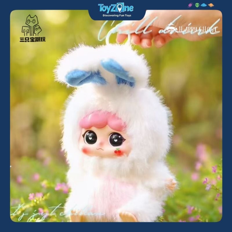 Mô hình Blind box Móc Khóa Gấu Bông Migo Forest Party ( Bữa Tiệc Trong Rừng ) HAPPY GHOST