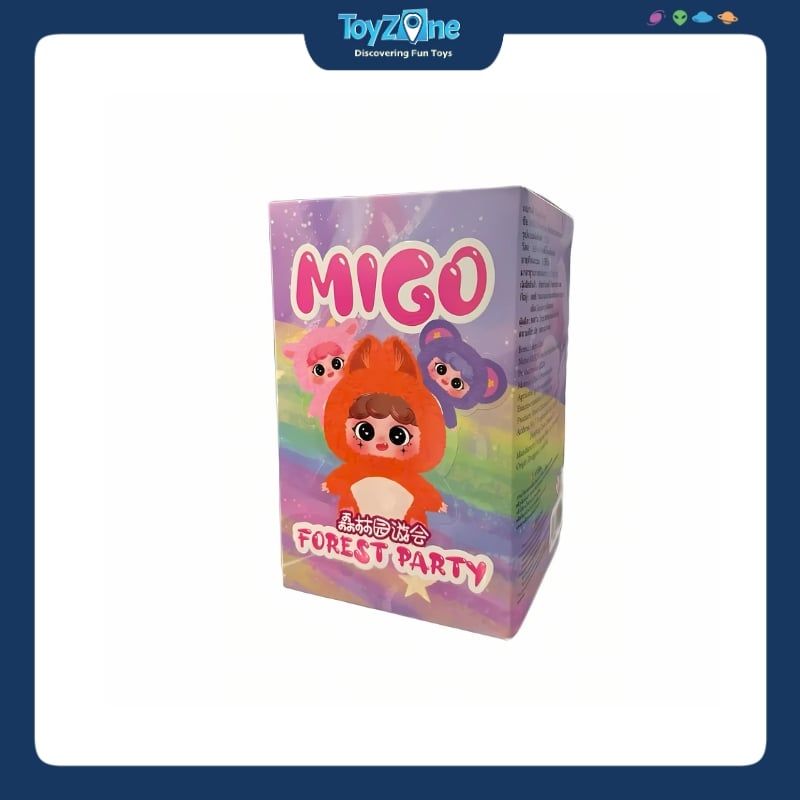 Mô hình Blind box Móc Khóa Gấu Bông Migo Forest Party ( Bữa Tiệc Trong Rừng ) HAPPY GHOST