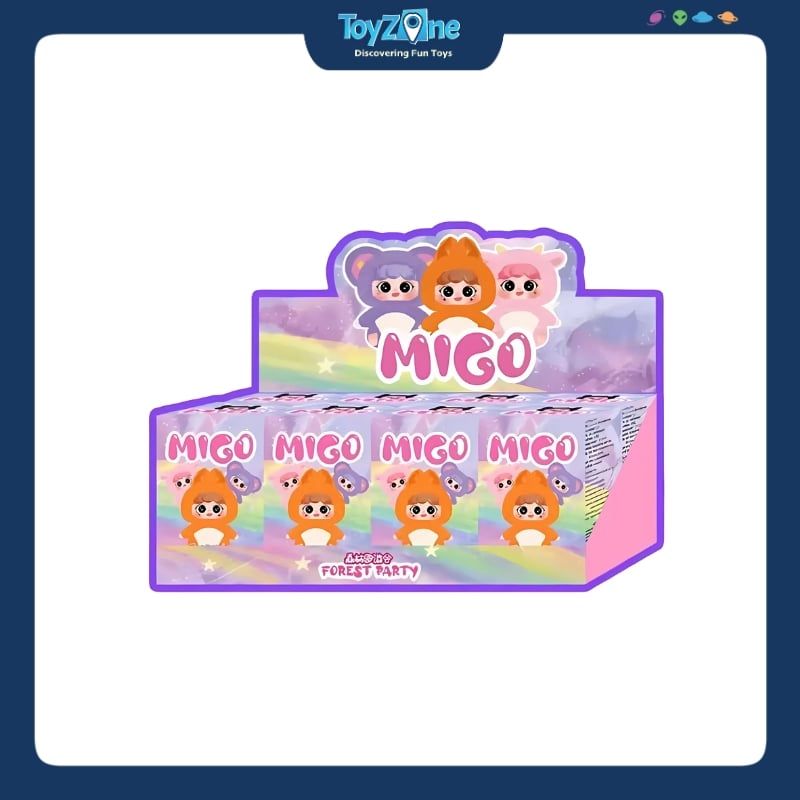 Mô hình Blind box Móc Khóa Gấu Bông Migo Forest Party ( Bữa Tiệc Trong Rừng ) HAPPY GHOST