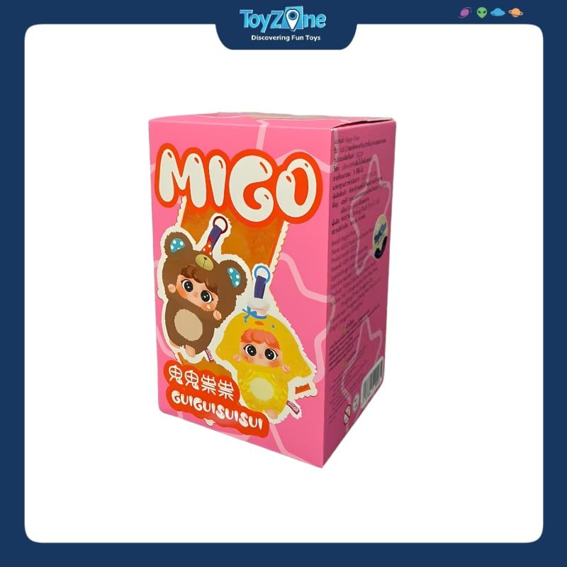 Mô hình Blind box Móc khoá Gấu bông Migo Sneaky ( Migo Lén Lút ) HAPPY GHOST