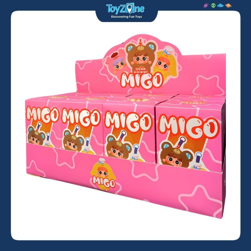 Mô hình Blind box Móc khoá Gấu bông Migo Sneaky ( Migo Lén Lút ) HAPPY GHOST