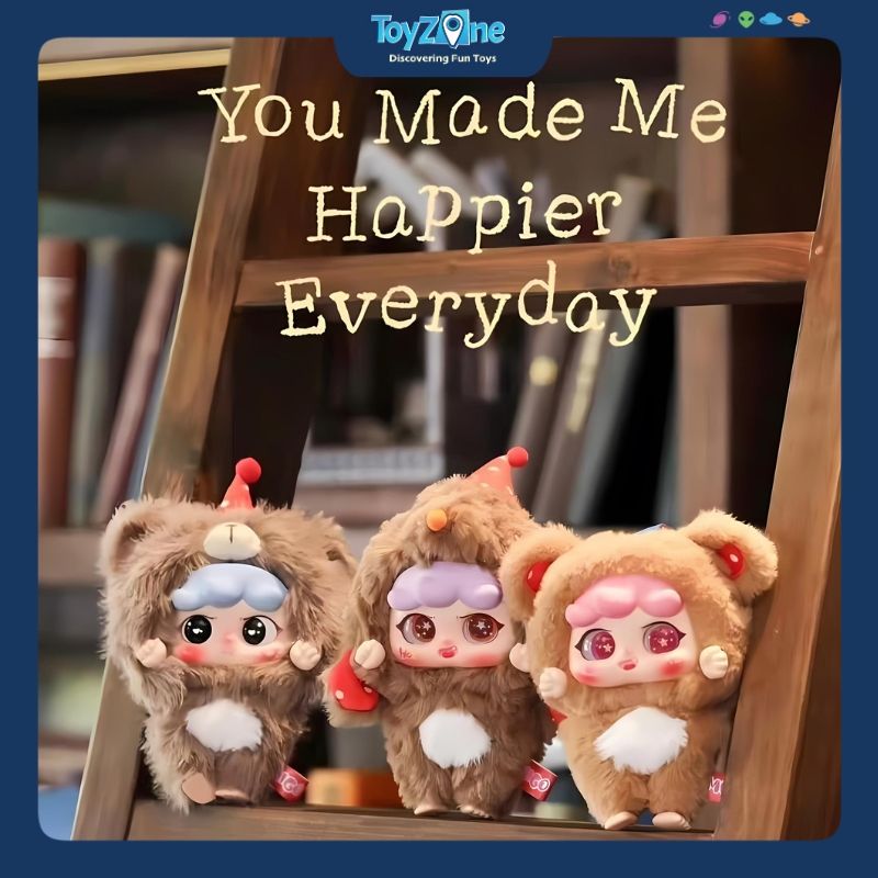 Mô hình Blind box Móc khoá Gấu bông Migo Sneaky ( Migo Lén Lút ) HAPPY GHOST