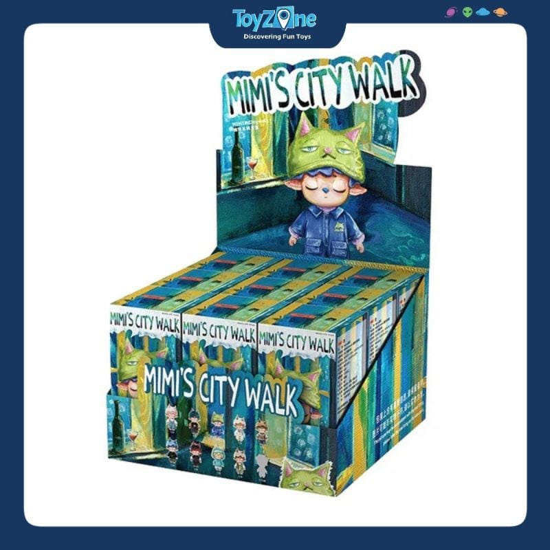 Mô hình Blind box Móc khóa Gấu bông Mimi City Walk ( Đi Dạo Trong Thành Phố ) HEYONE