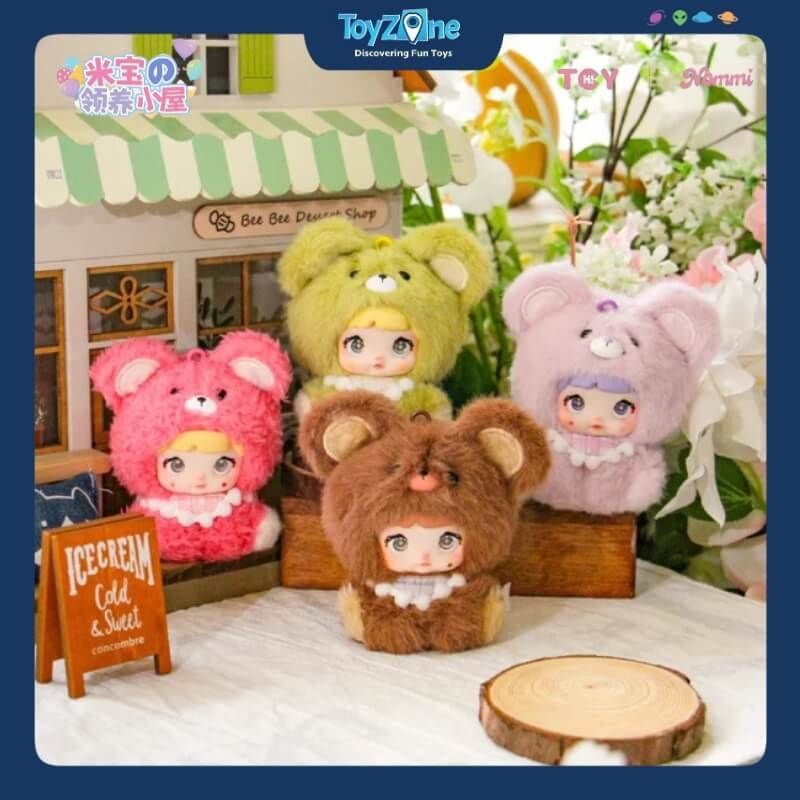 Mô hình Blind box Móc khóa Gấu bông Nommi V4 Mibao Series HITOY
