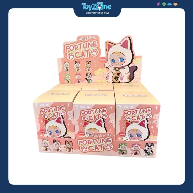 Mô hình Blind box Móc khóa Gấu bông SamSam Fortune Cat ( Mèo Thần Tài ) MINISO
