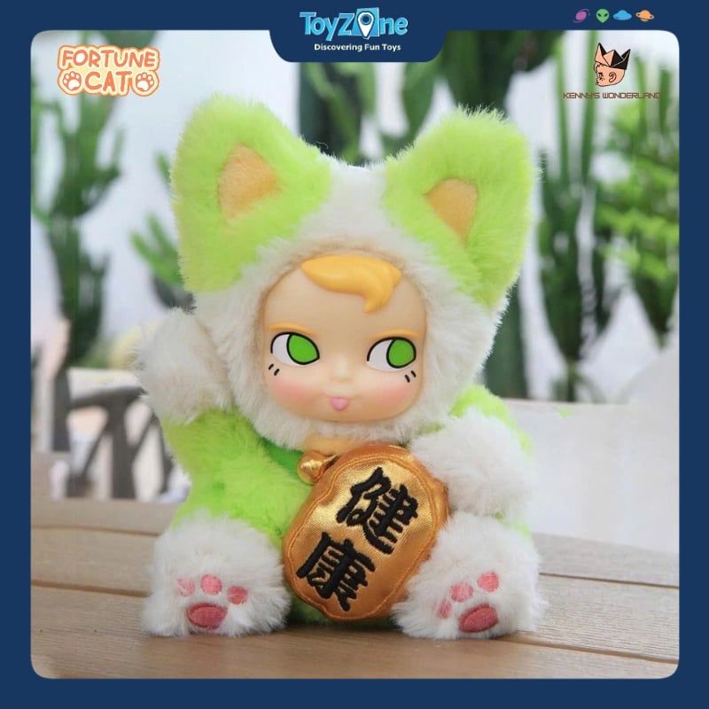 Mô hình Blind box Móc khóa Gấu bông SamSam Fortune Cat ( Mèo Thần Tài ) MINISO