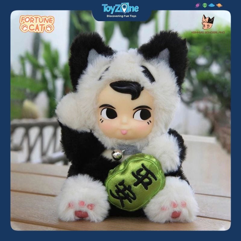 Mô hình Blind box Móc khóa Gấu bông SamSam Fortune Cat ( Mèo Thần Tài ) MINISO