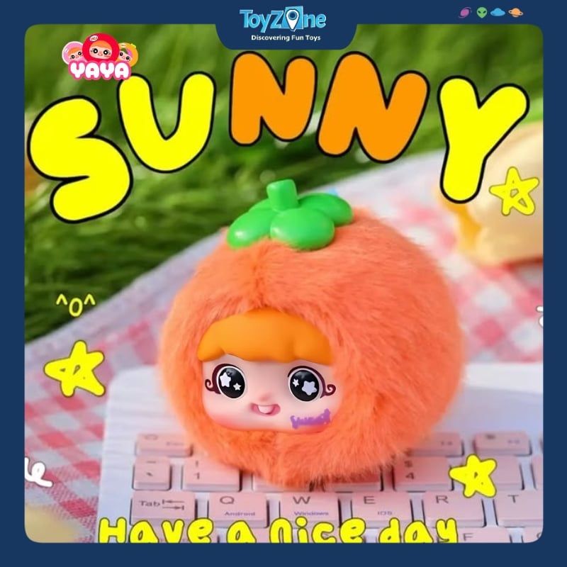 Mô hình Blind box Móc khóa Gấu bông Yaya Fun Fruits ( Yaya Trái Cây ) HAPPY GHOST