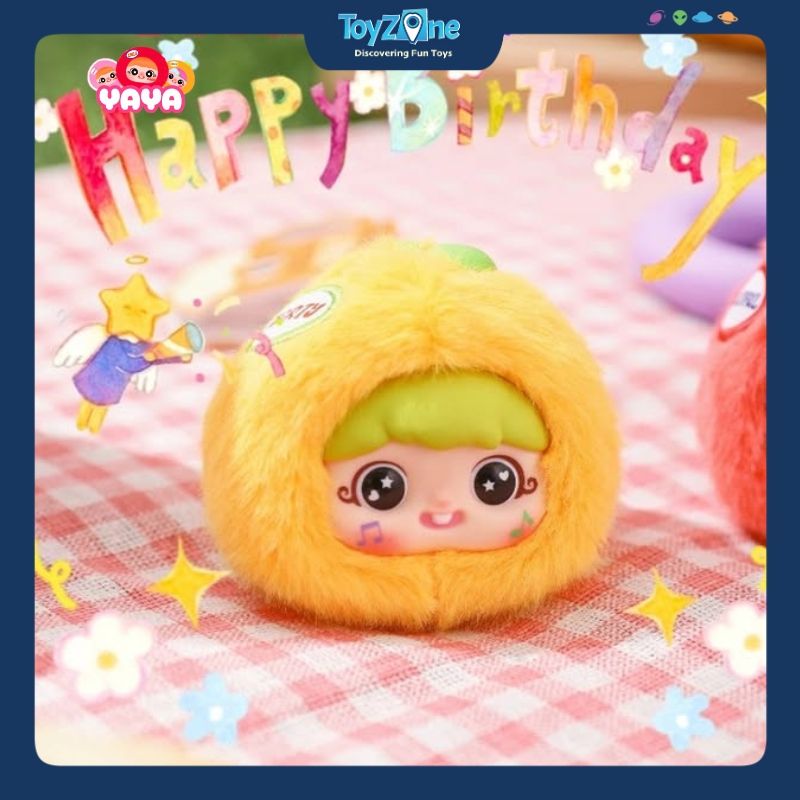 Mô hình Blind box Móc khóa Gấu bông Yaya Fun Fruits ( Yaya Trái Cây ) HAPPY GHOST
