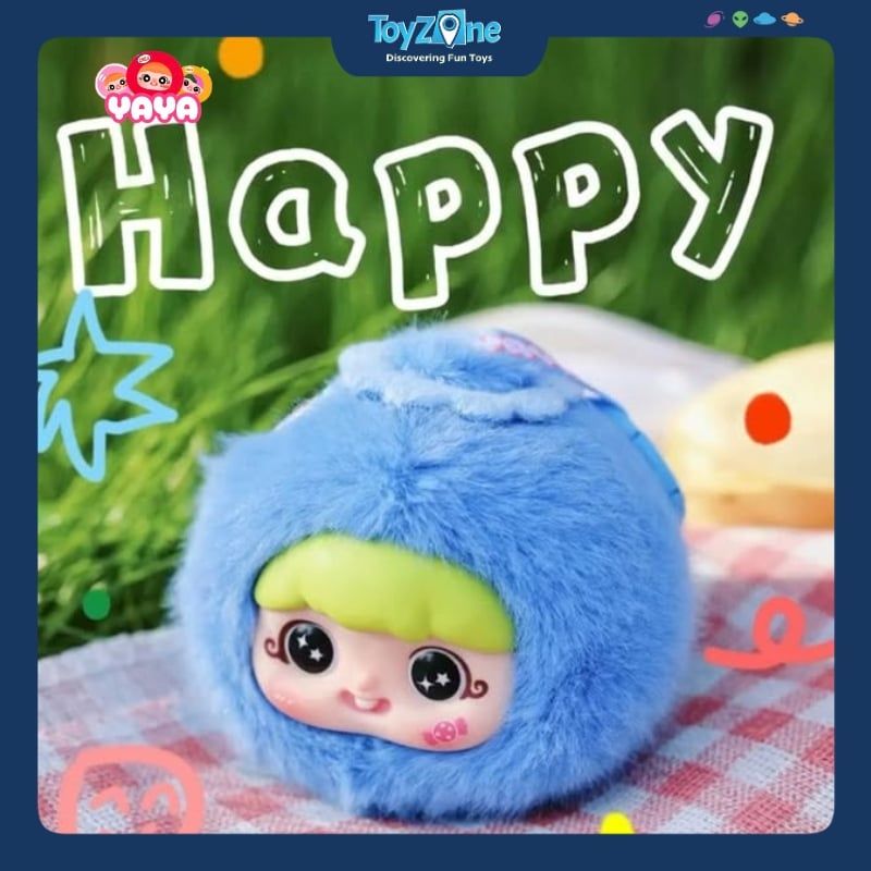 Mô hình Blind box Móc khóa Gấu bông Yaya Fun Fruits ( Yaya Trái Cây ) HAPPY GHOST