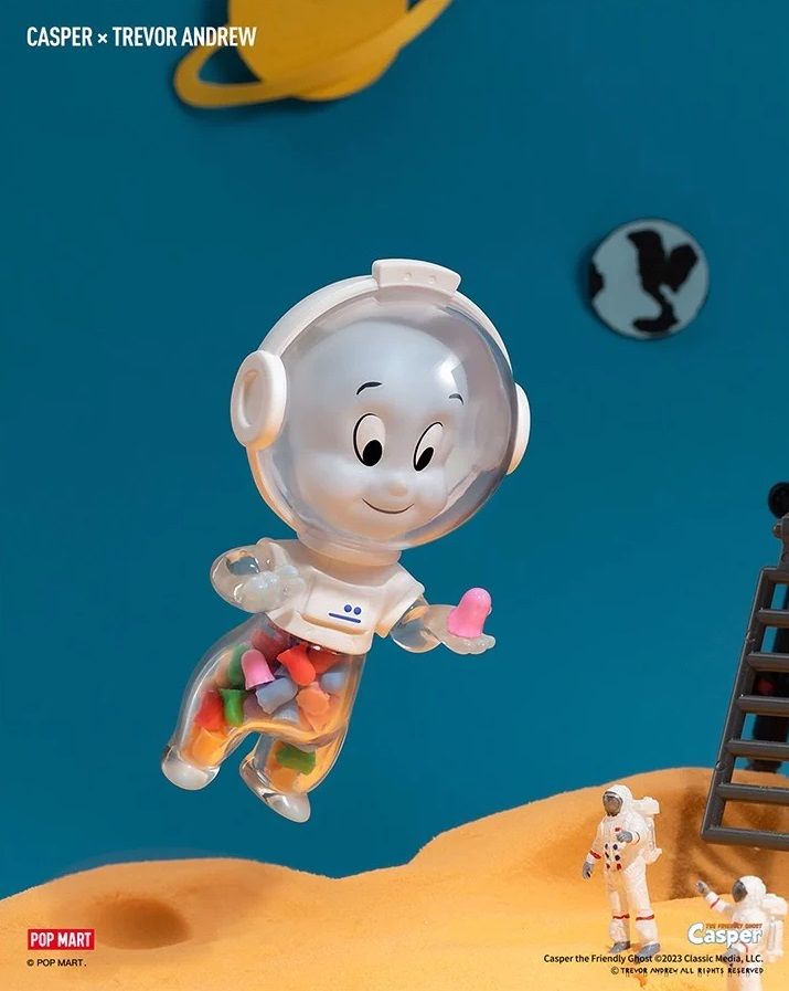 Mô hình đồ chơi Blind box Casper × Trevor Andrew (Con Ma Thân Thiện) - POP MART