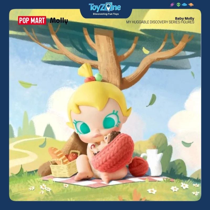 Mô hình đồ chơi Blind box Baby Molly My Huggable Discovery ( Hành Trình Khám Phá Cái Ôm ) POP MART
