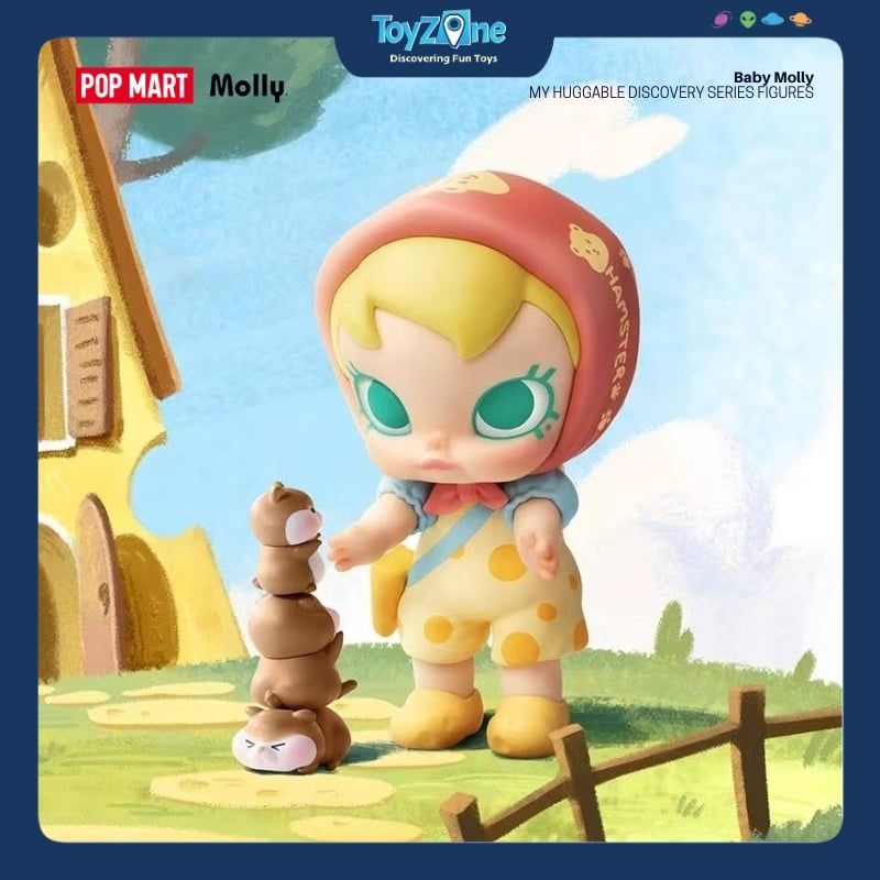 Mô hình đồ chơi Blind box Baby Molly My Huggable Discovery ( Hành Trình Khám Phá Cái Ôm ) POP MART