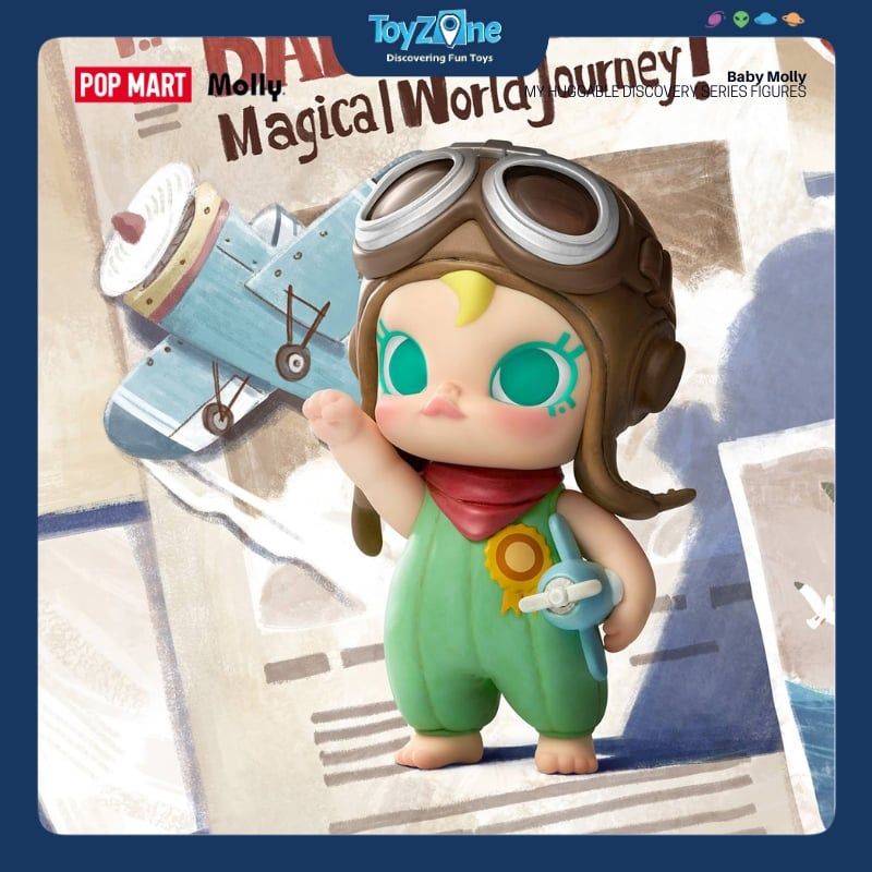 Mô hình đồ chơi Blind box Baby Molly My Huggable Discovery ( Hành Trình Khám Phá Cái Ôm ) POP MART