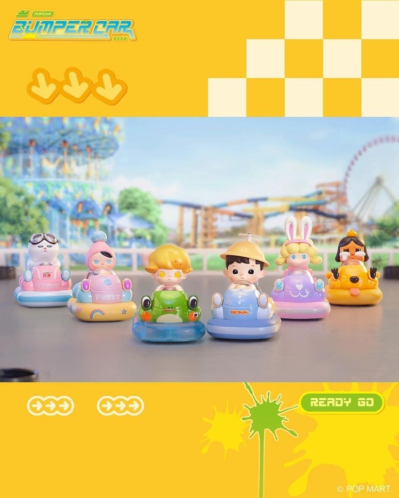 Mô hình đồ chơi Blind box Popcar Bumper Car Series (Niềm Vui Xe Điện Đụng) - POP MART