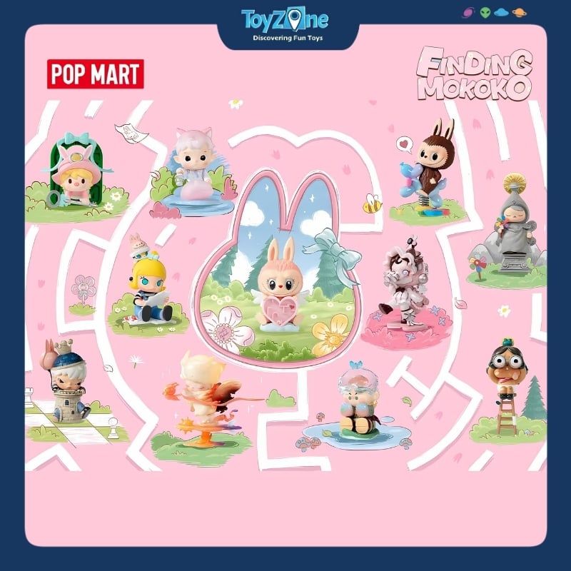 Mô hình đồ chơi Blind Box Finding Mokoko ( Tìm Kiếm Mokoko ) Series Figures POP MART
