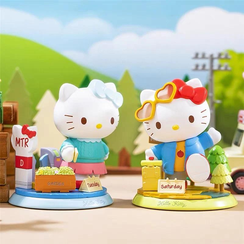 Mô hình đồ chơi Blind box Hello Kitty Lovely Week Series (Tuần Đáng Yêu Của Hello Kitty) GOLD LOK