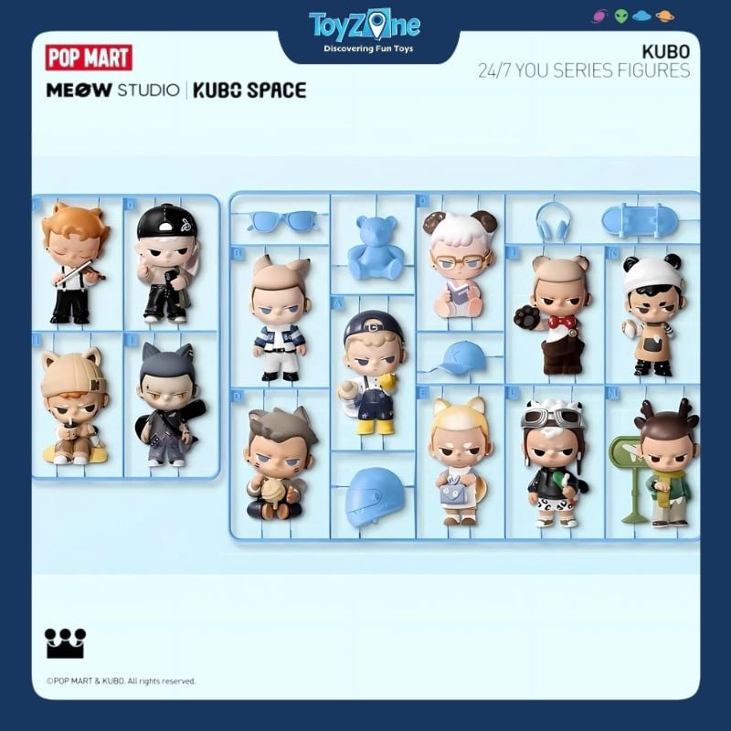 Mô hình đồ chơi Blind box Kubo 24/7 You Series Figures POP MART