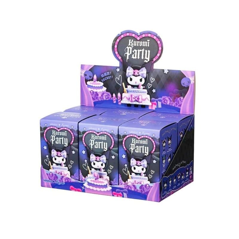 Mô hình đồ chơi Blind box Kuromi Birthday Party ( Tiệc Sinh Nhật Kuromi ) MINISO
