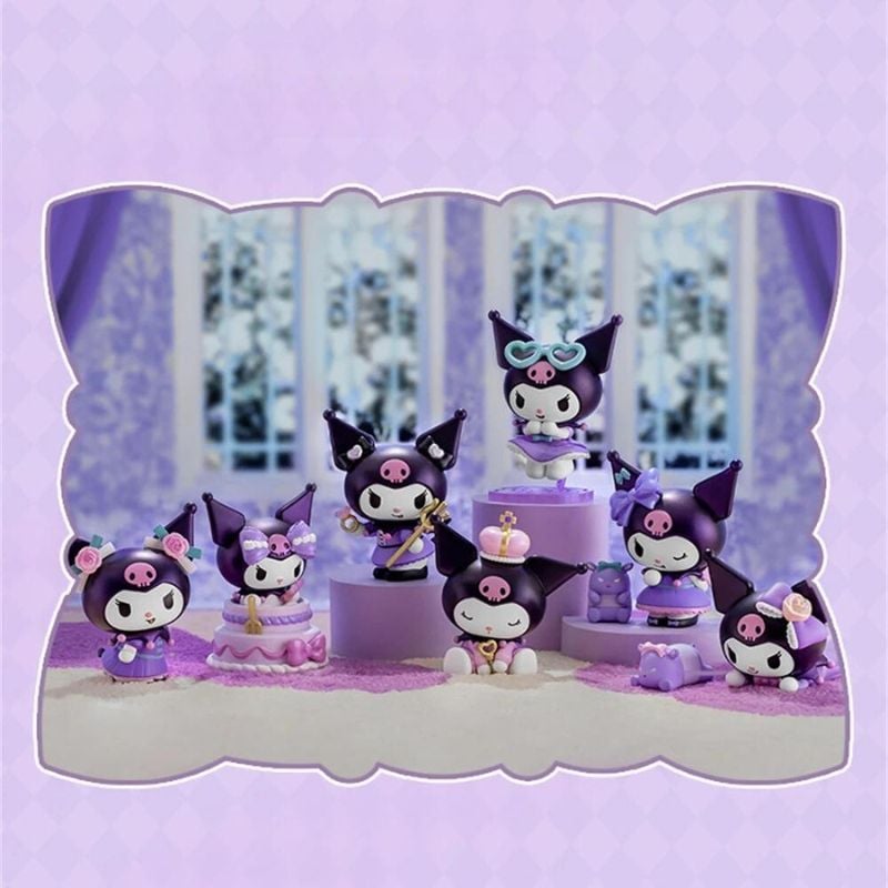 Mô hình đồ chơi Blind box Kuromi Birthday Party ( Tiệc Sinh Nhật Kuromi ) MINISO
