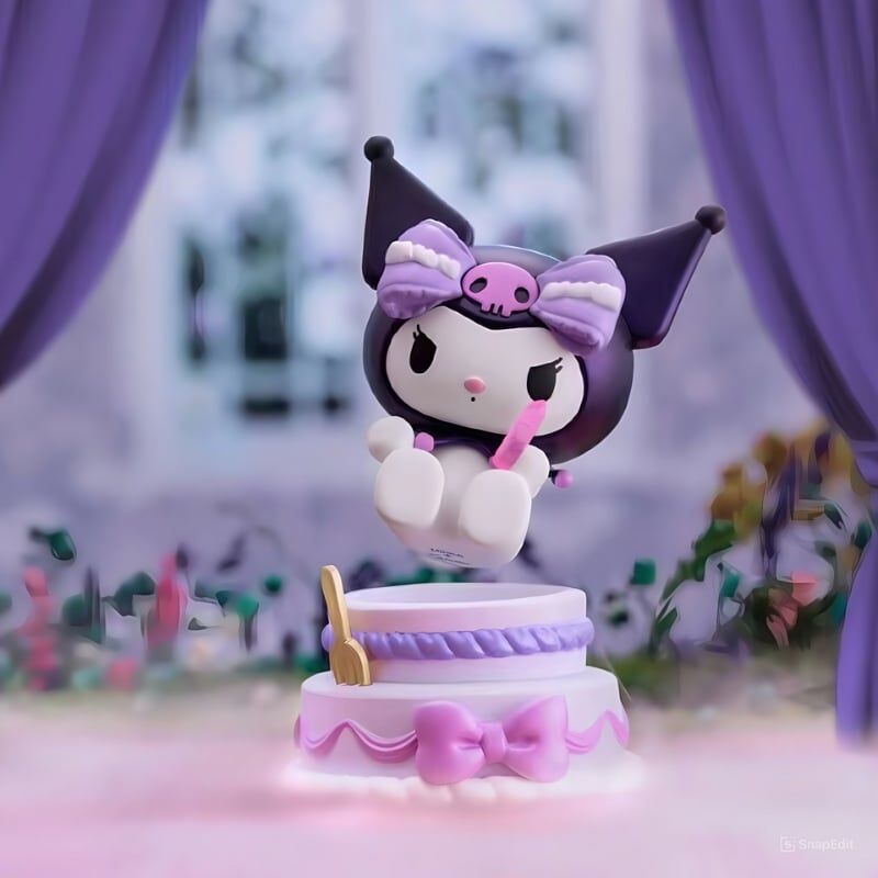 Mô hình đồ chơi Blind box Kuromi Birthday Party ( Tiệc Sinh Nhật Kuromi ) MINISO