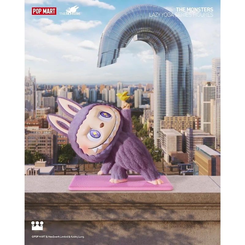 Mô hình đồ chơi Blind box Labubu The Monsters Lazy Yoga POP MART