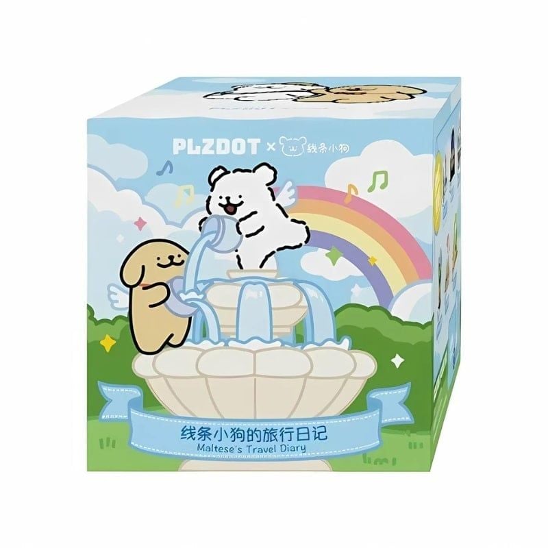 Mô hình đồ chơi Blind box Line Puppy Maltese's Travel Diary ( Nhật Ký Du Lịch ) PLZDOT