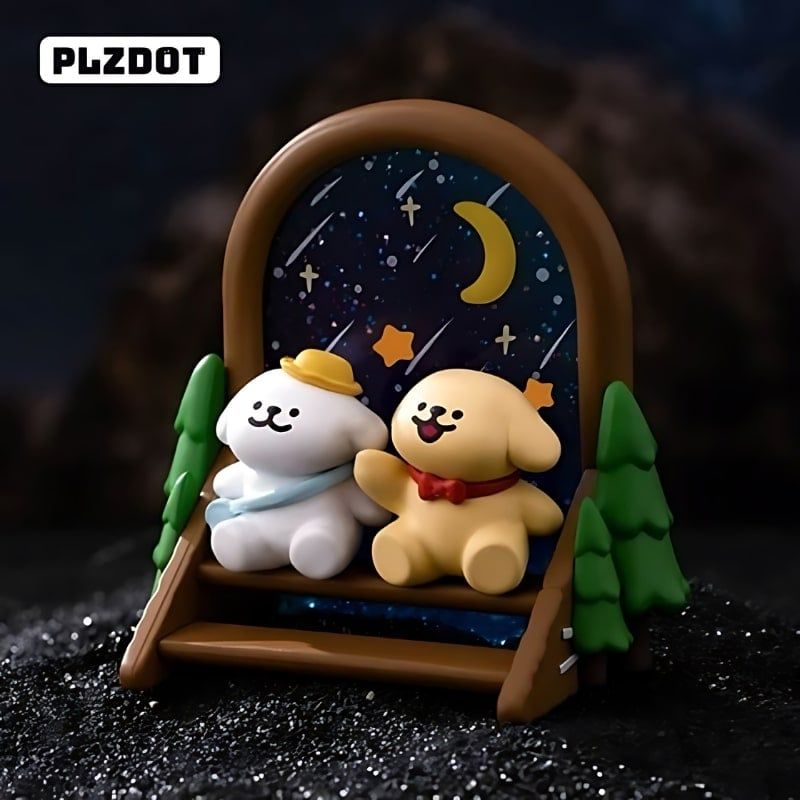 Mô hình đồ chơi Blind box Line Puppy Maltese's Travel Diary ( Nhật Ký Du Lịch ) PLZDOT