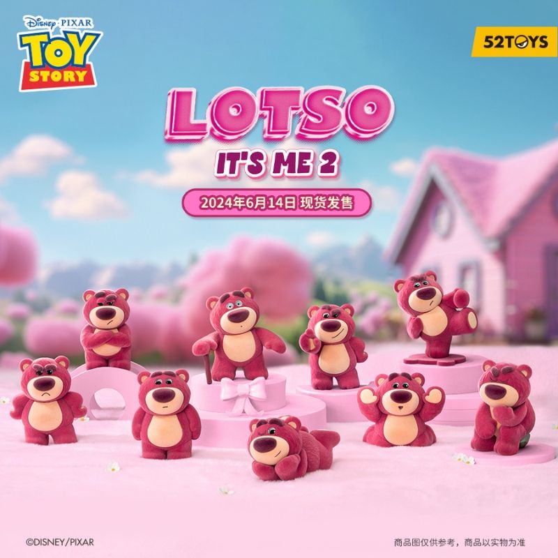 Mô hình đồ chơi Blind box Lotso It's Me Series 2 ( Gấu Dâu 2 ) 52TOYS