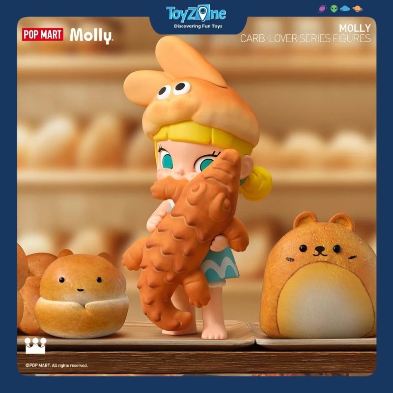 Mô hình đồ chơi Blind box Molly Carb-Lover Series Figures ( Molly Yêu Thích Sự Ngọt Ngào ) POP MART