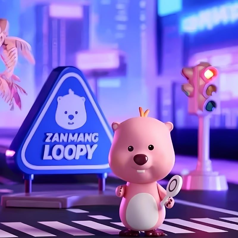 Mô hình đồ chơi Blind box Zanmang Loopy Series Neon Road MINISO