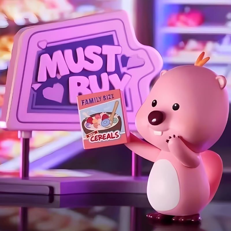 Mô hình đồ chơi Blind box Zanmang Loopy Series Neon Road MINISO