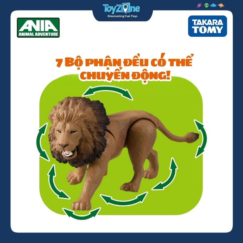 Mô hình đồ chơi Động Vật Sư Tử ANIA AL-25 Lion TAKARA TOMY