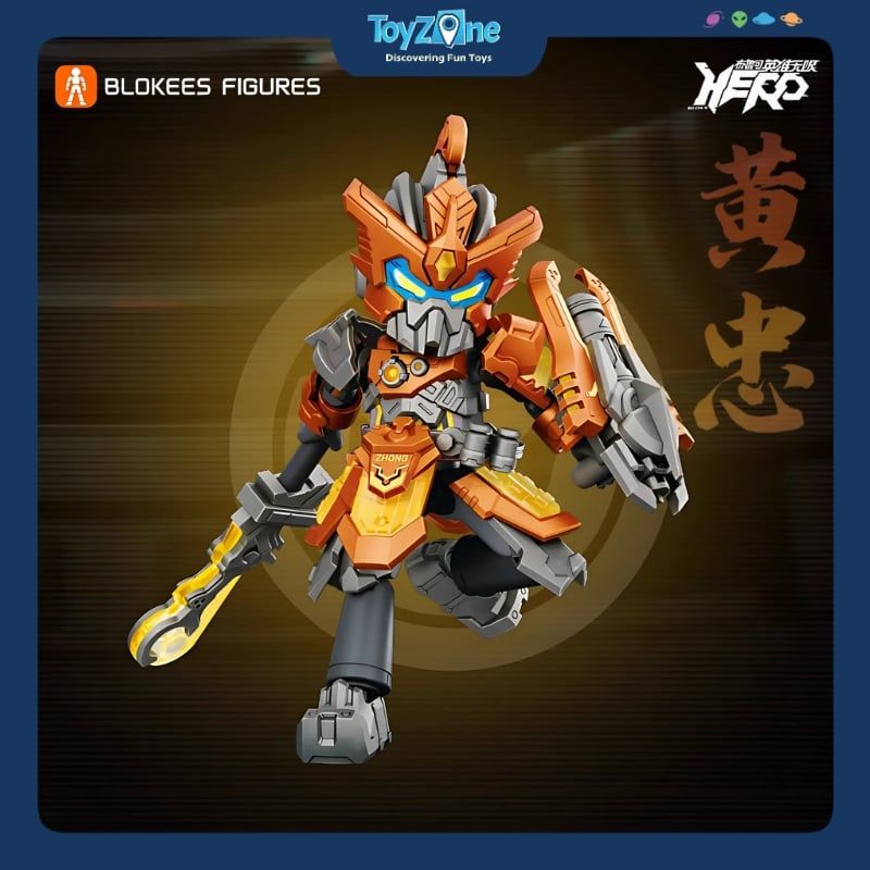 Mô hình đồ chơi Lắp ráp Hero Infinity Armor Version 19 Huang Zhong Battle Suit ( Hoàng Trung ) Model Kits BLOKEES