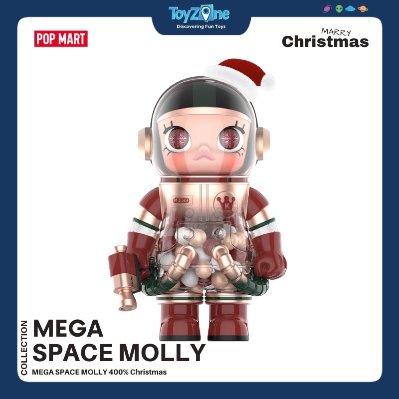Mô hình đồ chơi Mega Space Molly 400% Christmas 2024 ( Molly Giáng Sinh 400% ) POP MART