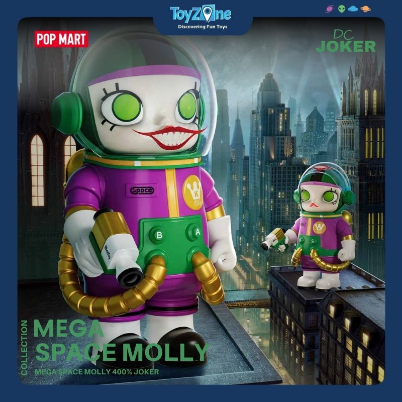 Mô hình đồ chơi Mega Space Molly 400% Joker POP MART