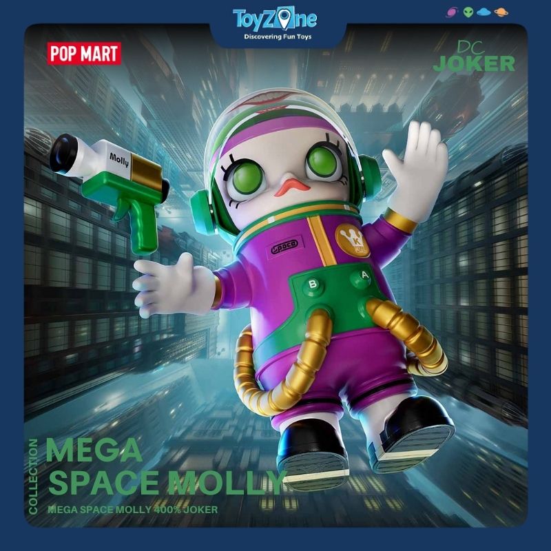 Mô hình đồ chơi Mega Space Molly 400% Joker POP MART