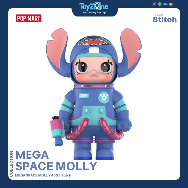 Mô hình đồ chơi Mega Space Molly 400% Stitch POP MART