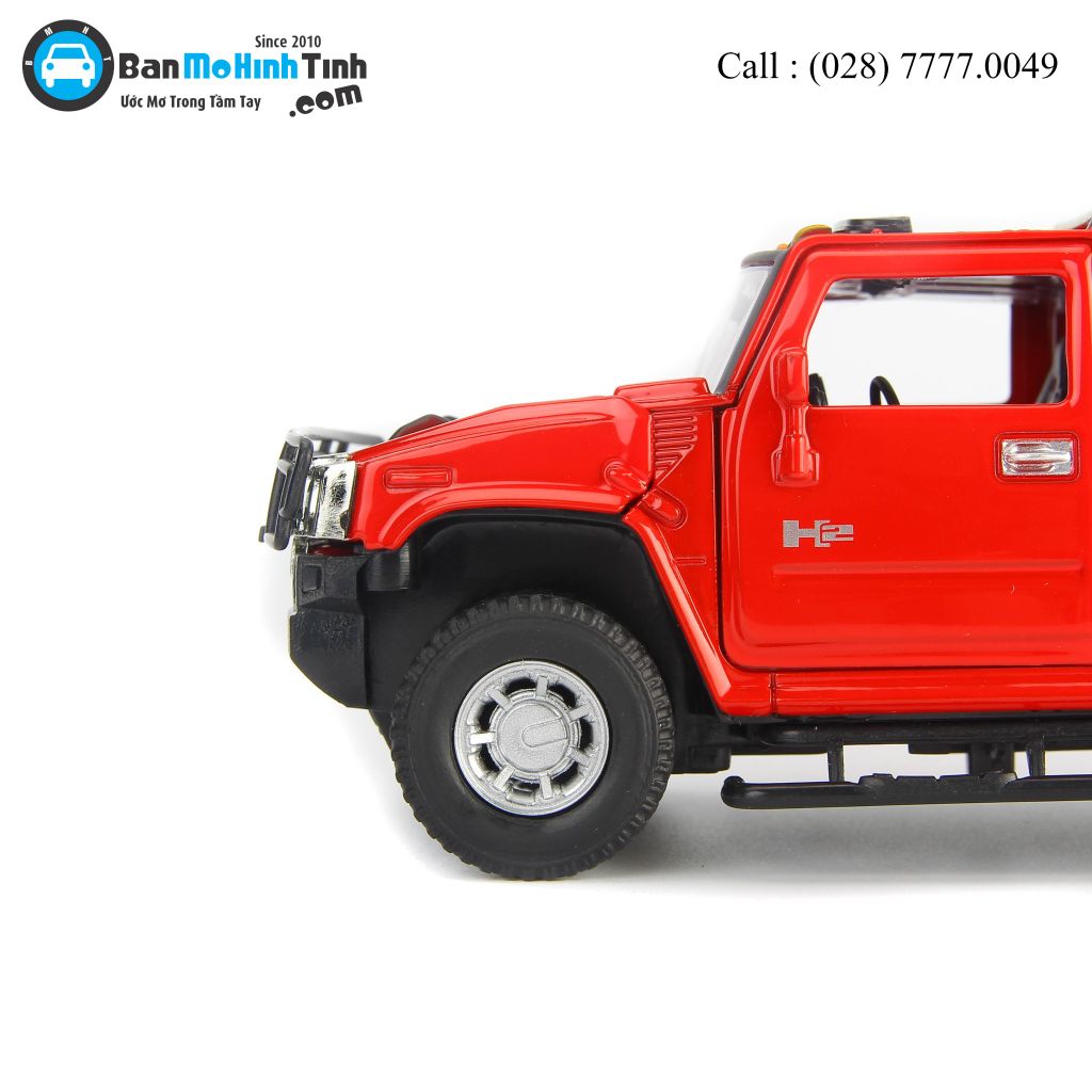 Mô hình xe Hummer H2 Dark Red 1:32 MZ