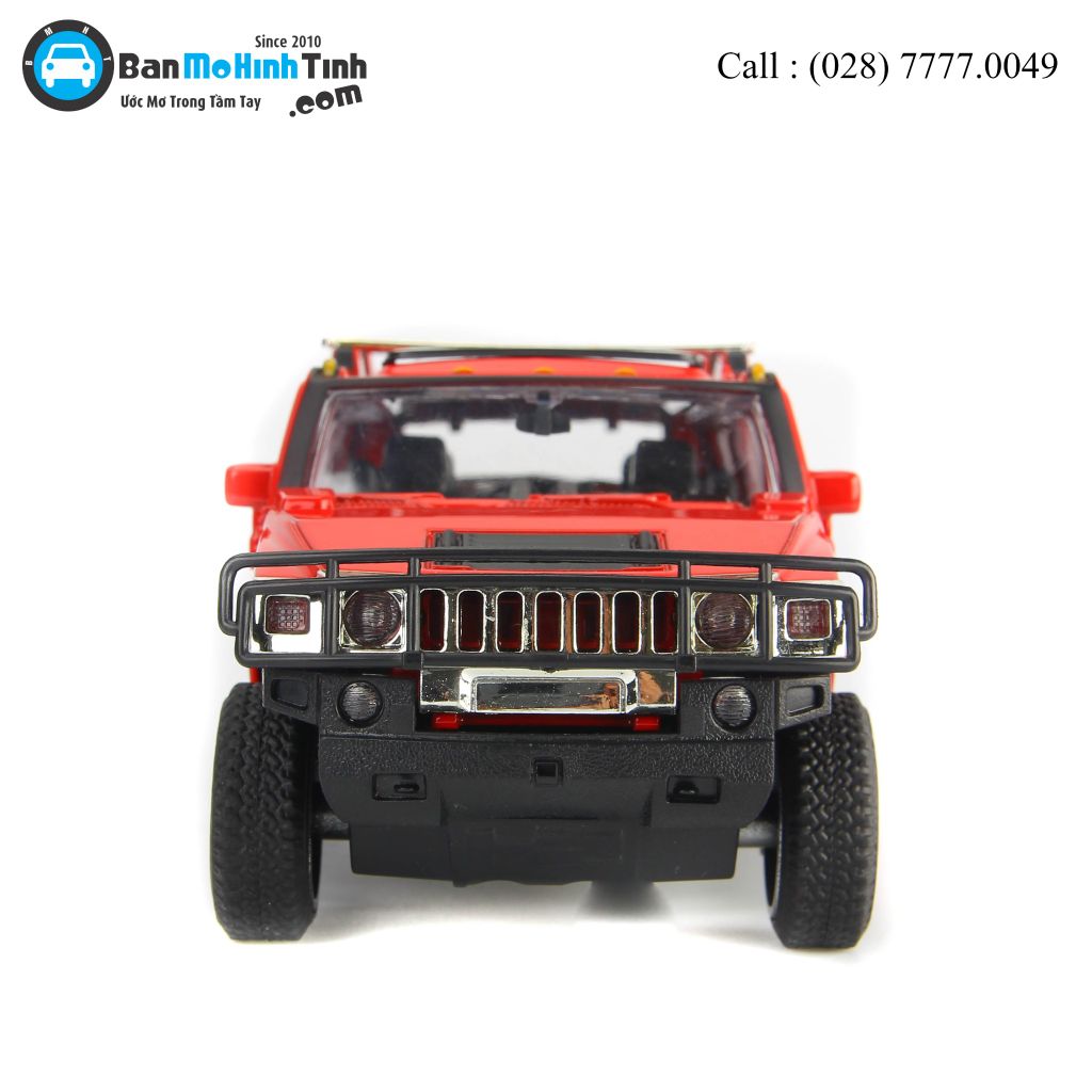 Mô hình xe Hummer H2 Dark Red 1:32 MZ