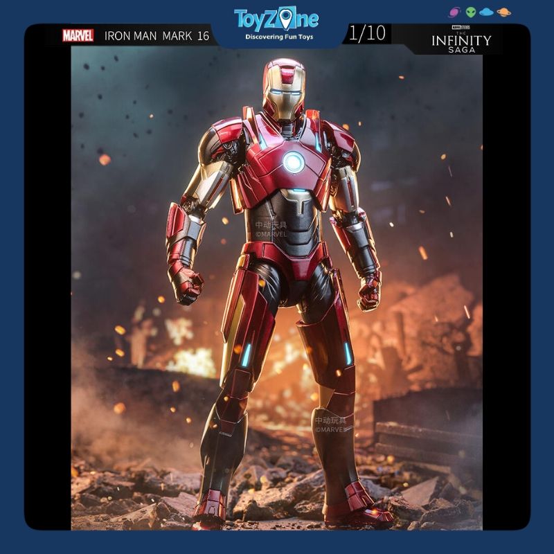 Mô hình Iron Man Mark 16 ( MK16 ) 1:10 ZDTOYS