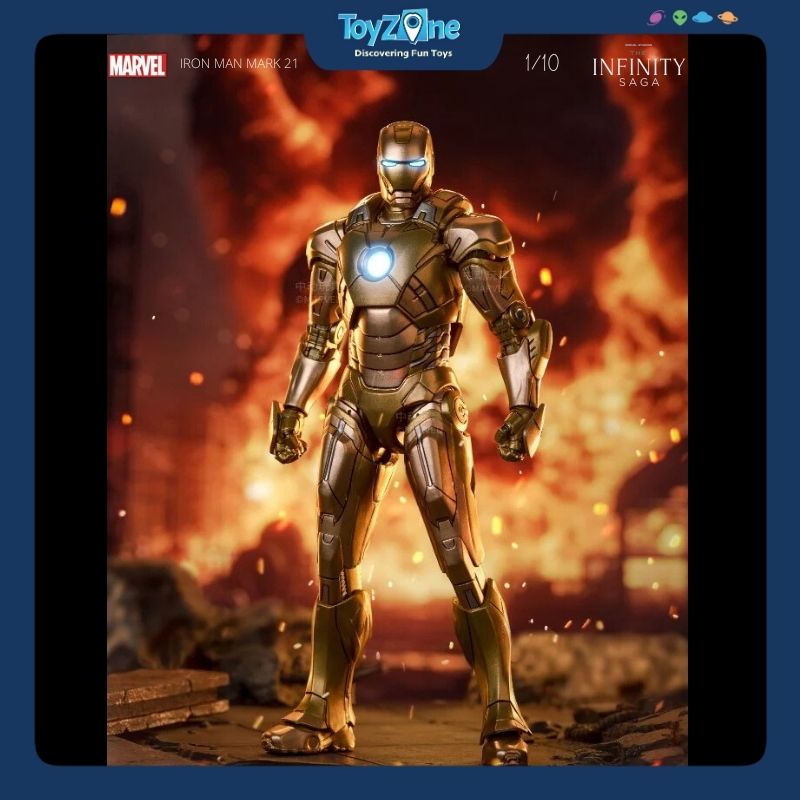 Mô hình Iron Man Mark 21 ( MK21 ) Midas 1:10 ZD TOYS