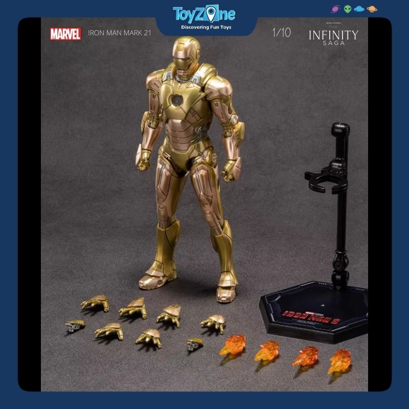 Mô hình Iron Man Mark 21 ( MK21 ) Midas 1:10 ZD TOYS